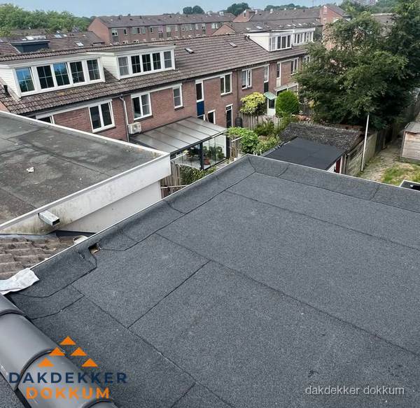 Dakinspectie plat dak aanbouw in Dokkum Dakinspectie plat dak aanbouw in Dokkum